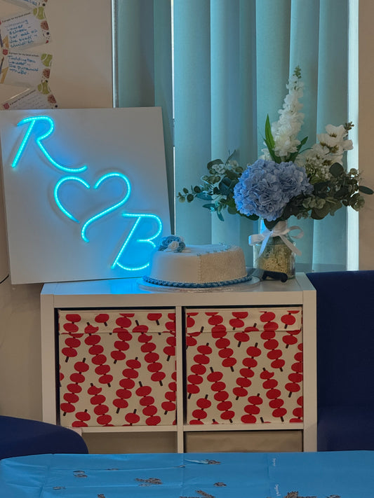 Personalised Couples Initial LED Sign 50cm x 50cm